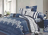 Двоспальний комплект постільної білизни 180х220 Ранфорс бавовна (12577) Українська постільна білизна, фото 5