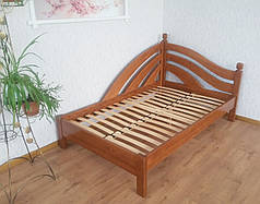 Кутова односпальне ліжко з масиву натурального дерева "Радуга - 2" від виробника, фото 3