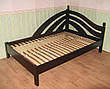 Кутове односпальне ліжко з масиву натурального дерева "Райдуга - 2" від виробника, фото 4