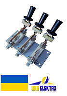 Разъединитель РЕ19-37-311700 400А 3 полюсный переднего присоединения с рукояткой для пополюсного оперирования