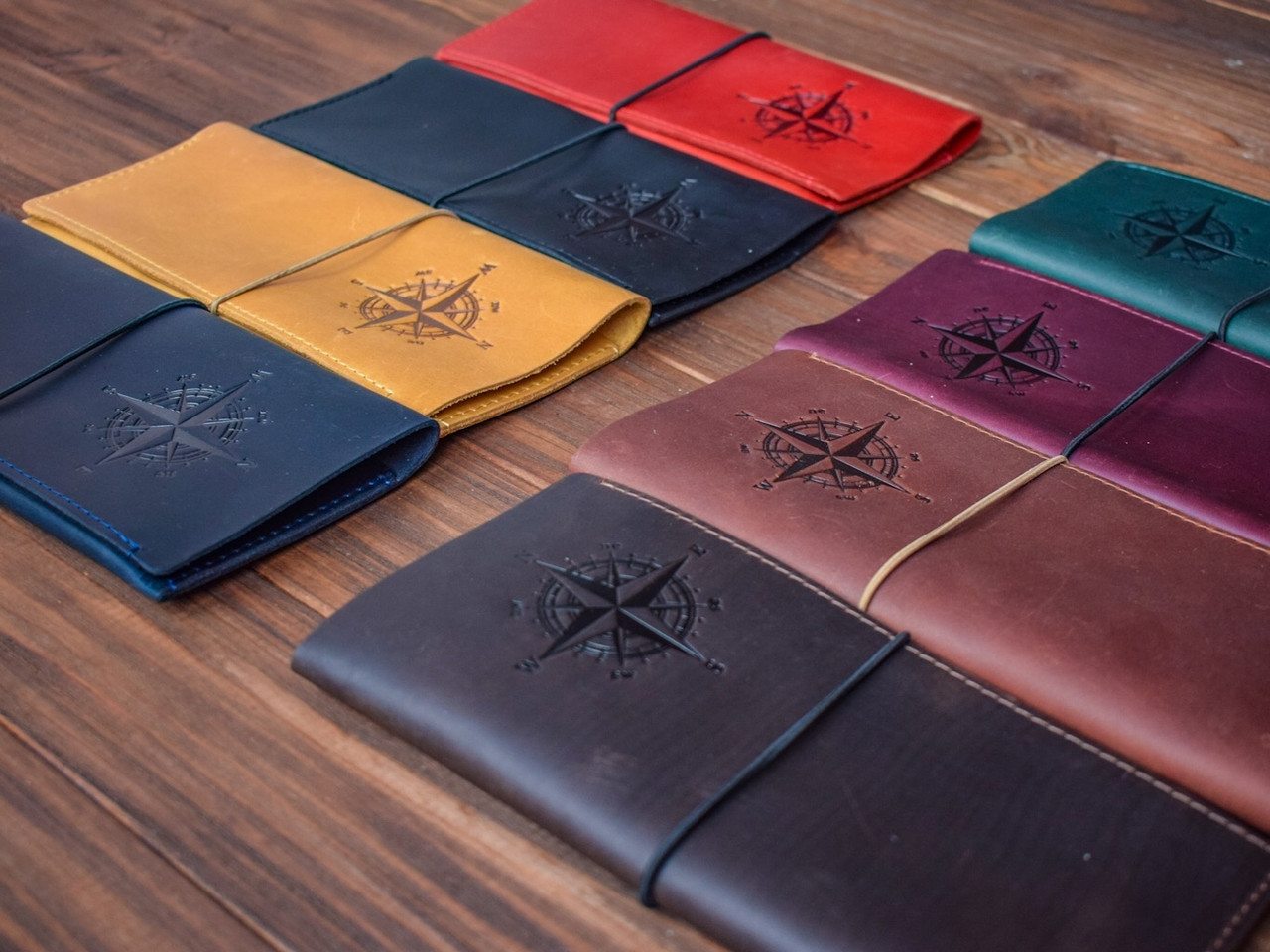 Тревел-кейс для документів шкіряний на гумці "132", фото 1