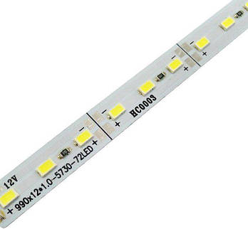 Світлодіодна лінійка UkrLed SMD5630 72 шт./м Холодний Білий (7000К) (162)
