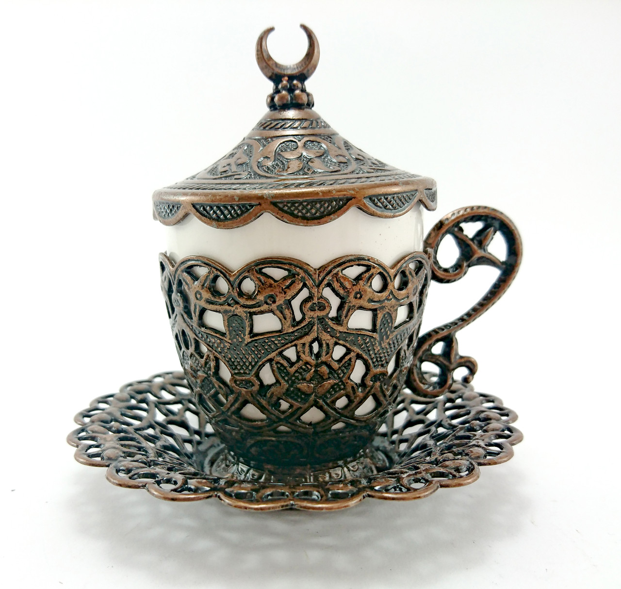 Турецька чашка для кави 110 мл, колір: мідь