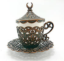 Турецька чашка для кави 110 мл, колір: мідь