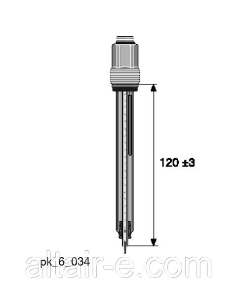 Датчик редокс RedOx RHER-Pt-SE для брудної води та низької провідності