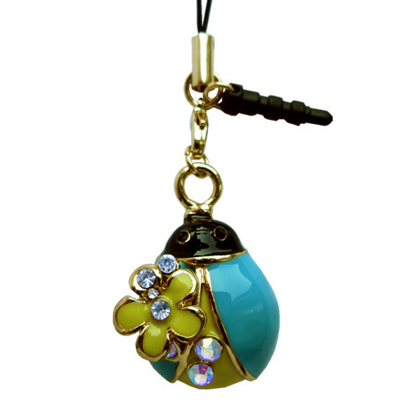 Брелок, Кулон Підвіска Божа Корівка, для Телефону з Заглушкою для Ауді Роз'єму, Біжутерія, фото 1