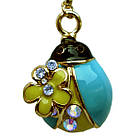 Брелок, Кулон Підвіска Божа Корівка, для Телефону з Заглушкою для Ауді Роз'єму, Біжутерія, фото 2