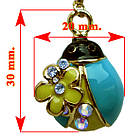 Брелок, Кулон Підвіска Божа Корівка, для Телефону з Заглушкою для Ауді Роз'єму, Біжутерія, фото 3