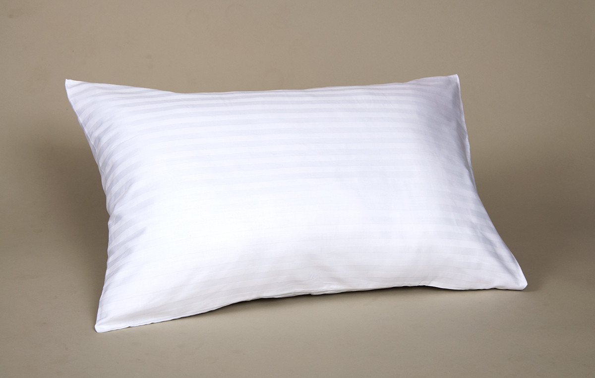 Наволочка 70х70 з страйп-сатину "Біла в смужку" | від 2х шт., фото 1