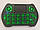 Бездротова клавіатура з тачпадом і підсвіткою (3 кольори) Російська розкладка, фото 4