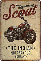 Металева табличка / постер "The Indian Scout" 20x30см (ms-00482)