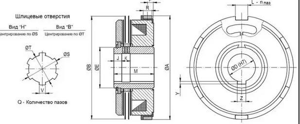 размеры муфты ЭТМ-112