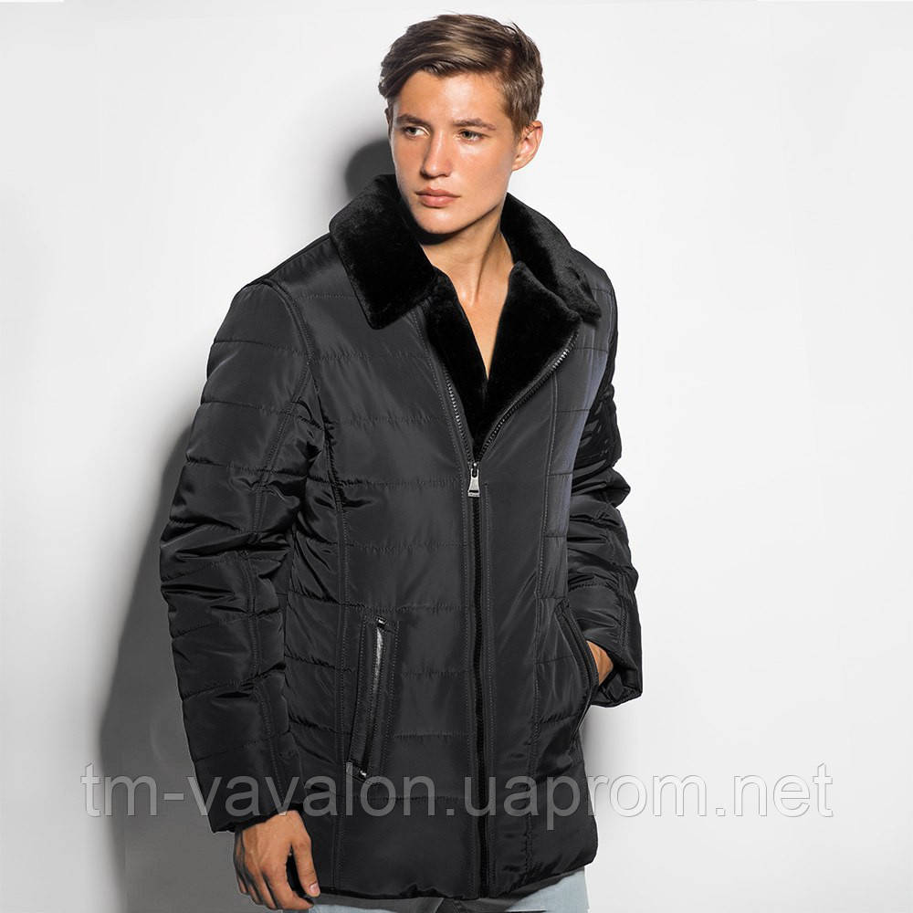 Чоловіча зимова куртка (класика) - фото 1 - id-p45257286