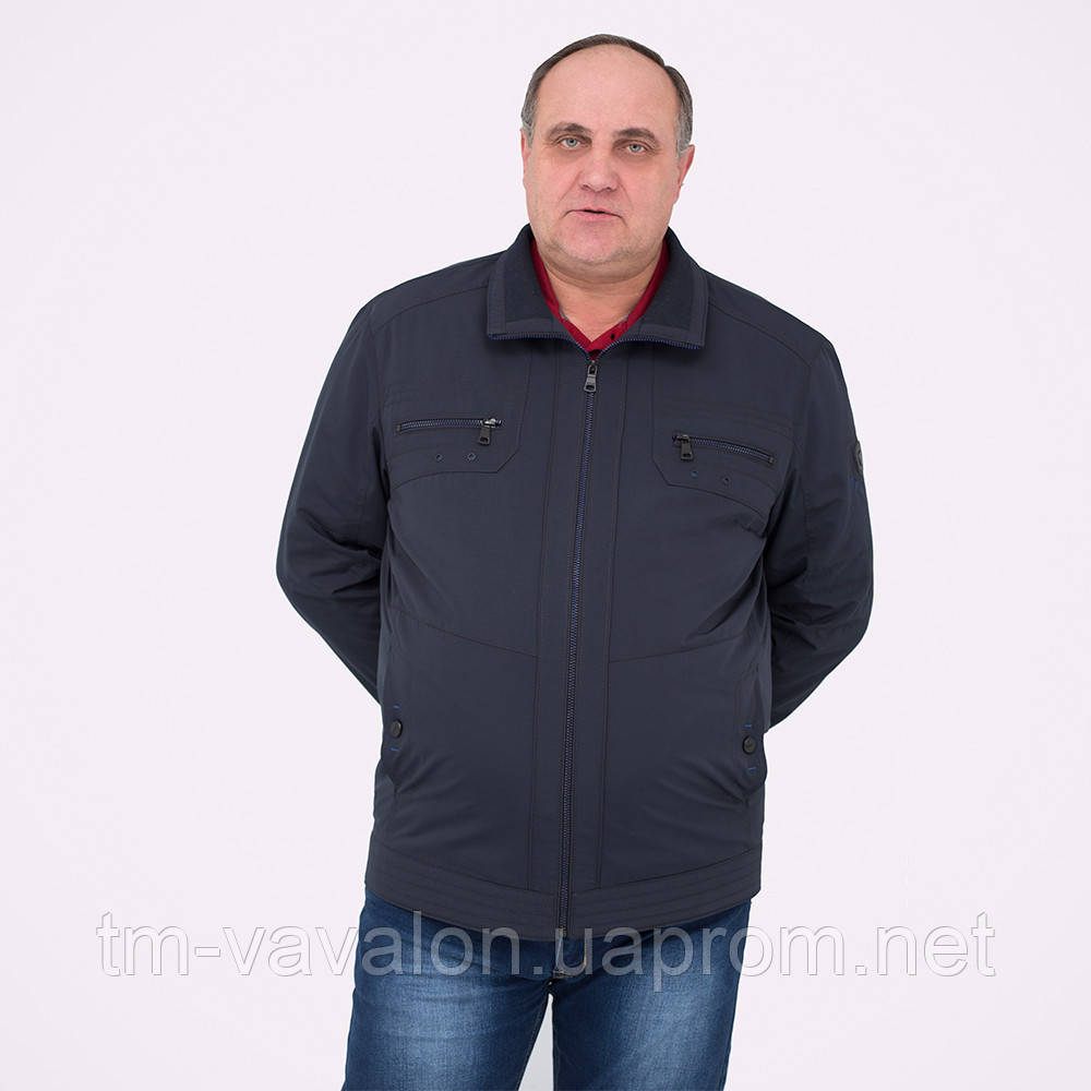 Куртка демісезонна Vavalon KD-174B navy - фото 1 - id-p512180481