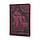 Фіолетова дизайнерська шкіряна обкладинка для паспорта з відділенням для карт, колекція "Discoveries", фото 4