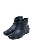 Шкіряні черевики зі збільшеною повнотою Tellus 02-09BL Сині, фото 2
