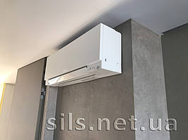 Классический вариант внутреннего блока дизайнерской серии в белом цвете!