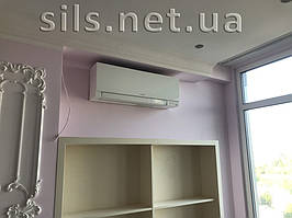 Установка дизайнерской серии Mitsubishi Electric серии Design Inverter в г.Киев.  8