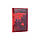 Червона дизайнерська шкіряна обкладинка для паспорта з відділенням для карт, колекція "World Map", фото 3