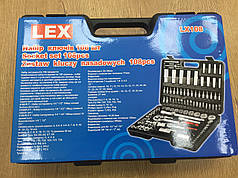 Набір інструментів головки ключі біти тріскачка LEX 108 їв хром-ванадій