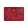 Кожаная дизайнерская обложка-органайзер для ID паспорта и других документов красного цвета, коллекция "Buta Art", фото 4