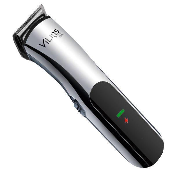Vilins VL-2023S Машинка для стрижки волосся Trimmer з металевим ножем, срібло.