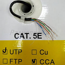 Кабель звита пара Dialan UTP Cat5E 4PR CCA 0,50 мм PVC Indoor, 305 м
