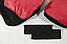 Муфта рукавички роздільні, на коляску / санки, універсальна, для рук, чорний фліс (колір - червоний), фото 4