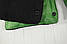 Муфта рукавички роздільні, на коляску / санки, облягаючі, для рук, чорний фліс (колір - зелений), фото 5