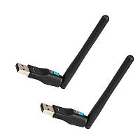 USB мини WiFi сетевой адаптер с внешней антенной 2dbi