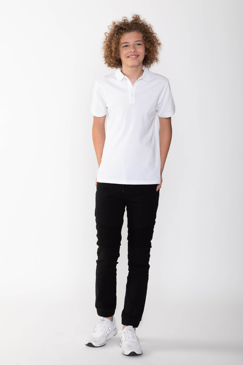 Демісезонні підліткові джинси для хлопчика на манжетах Young Reporter Польща 193-0110B-12-100-1 Чорний