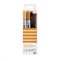 Набор маркеров Copic Ciao Set "Doodle Pack Brown", 2+1+1 шт