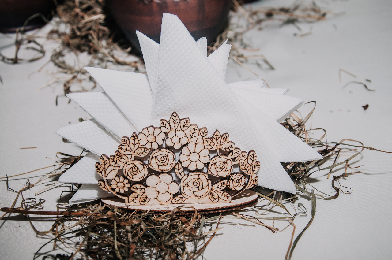 Серветниця дерев'яна., фото 1