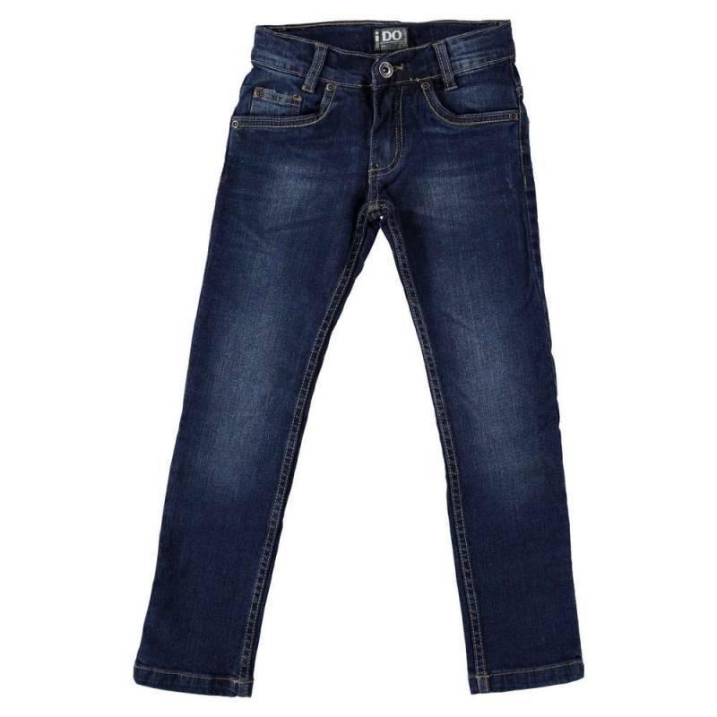 Демісезонні дитячі джинси для хлопчика з легкою потертістю iDO Італія 4 R850/100 синій