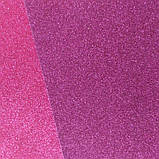 Фоміран із глітером 20*30 см товщина 2 мм фіолетовий, фото 3