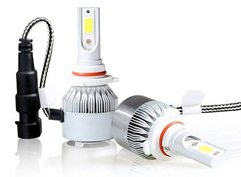 Комплект автомобільних LED ламп MHZ C6 в туманки 9005, фото 3