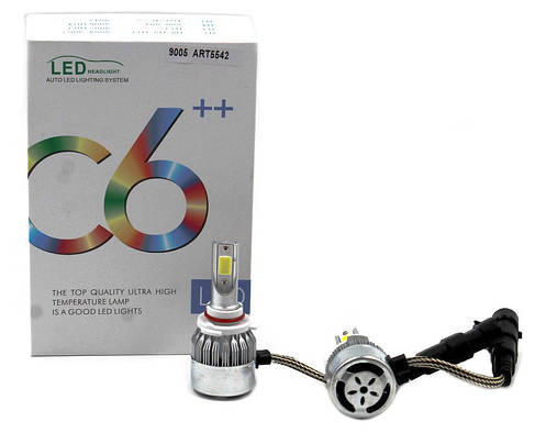 Комплект автомобільних LED ламп MHZ C6 в туманки 9005, фото 4