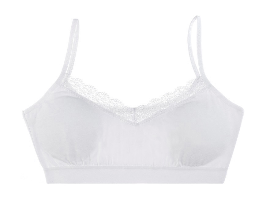 Топ для дівчинки "Білий з мереживом", 12-13 років (зріст 152-158)