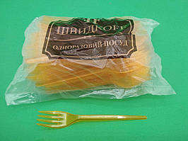 Вилка «Super» помаранчева Юніта (100 шт)