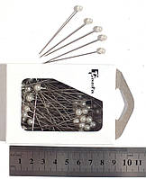 Булавка декоративная 5,5 х 55мм, белый перламутр (140 шт.)