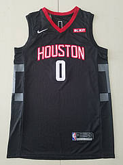 Вишивка чоловіча майка Nike Westbrook No0 (Вестбрук) команда Houston Rockets