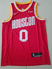 Вишивка чоловіча майка Nike Westbrook No0 (Вестбрук) команда Houston Rockets