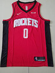 Вишивка чоловіча майка Nike Westbrook No0 (Вестбрук) команда Houston Rockets