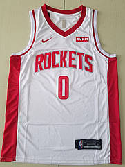 Вишивка чоловіча майка Nike Westbrook No0 (Вестбрук) команда Houston Rockets