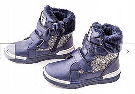 Зимні черевики для дівчинки clibee румунiя 27р. по стельці 17.5 см