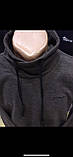Чоловічі турецькі однотонні светри з коміром хомутом, фото 2