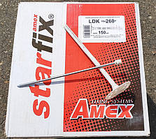 Дюбель Амекс Стар Фікс LDK 10х260 мм для мінеральної вати та пінопласту з металевим цвяхом та термоголовкою упаковка 150 штук