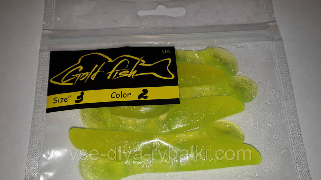 Силікон Predator 3" сьедобный "Gold fish" color 2, фото 1