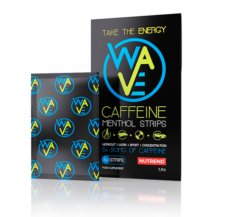 Енергетичний стимулятор Nutrend Wave Caffeine Menthol Strips 5 strips, фото 1