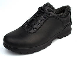 Зимові півчеревики на хутрі чорні чоловічі шкіряні Rosso Avangard Ragn Crazy Reba Black